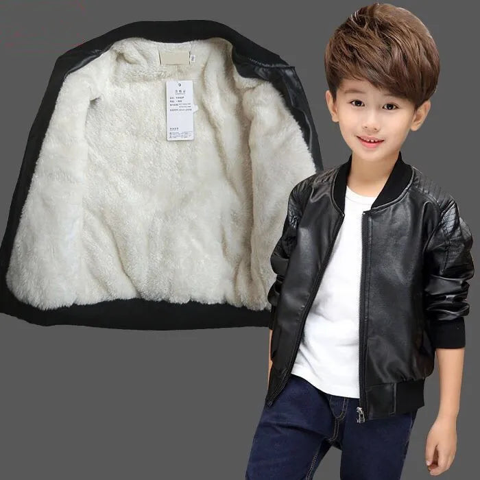 Boys Leather Jacket For Kids