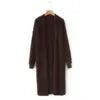 TAOP&ZA 2025 Autumn New Fashion Versatile Loose Buttonless Slim Temperament Long Knitted Cardigan 25077
