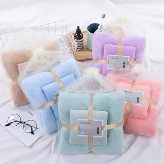 Factory Wholesale Coral Fleece Microfiber Hand Absorbent High Quality Baby Cartoon  Hotel Bath Towels Sets