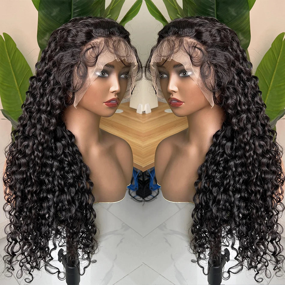 Yiwigs Wholesale Peruvian Virgin Hair Natural Wigs Human Hair Transparent Lace Frontal Wig Vendors Water Wave Human Hair Wig