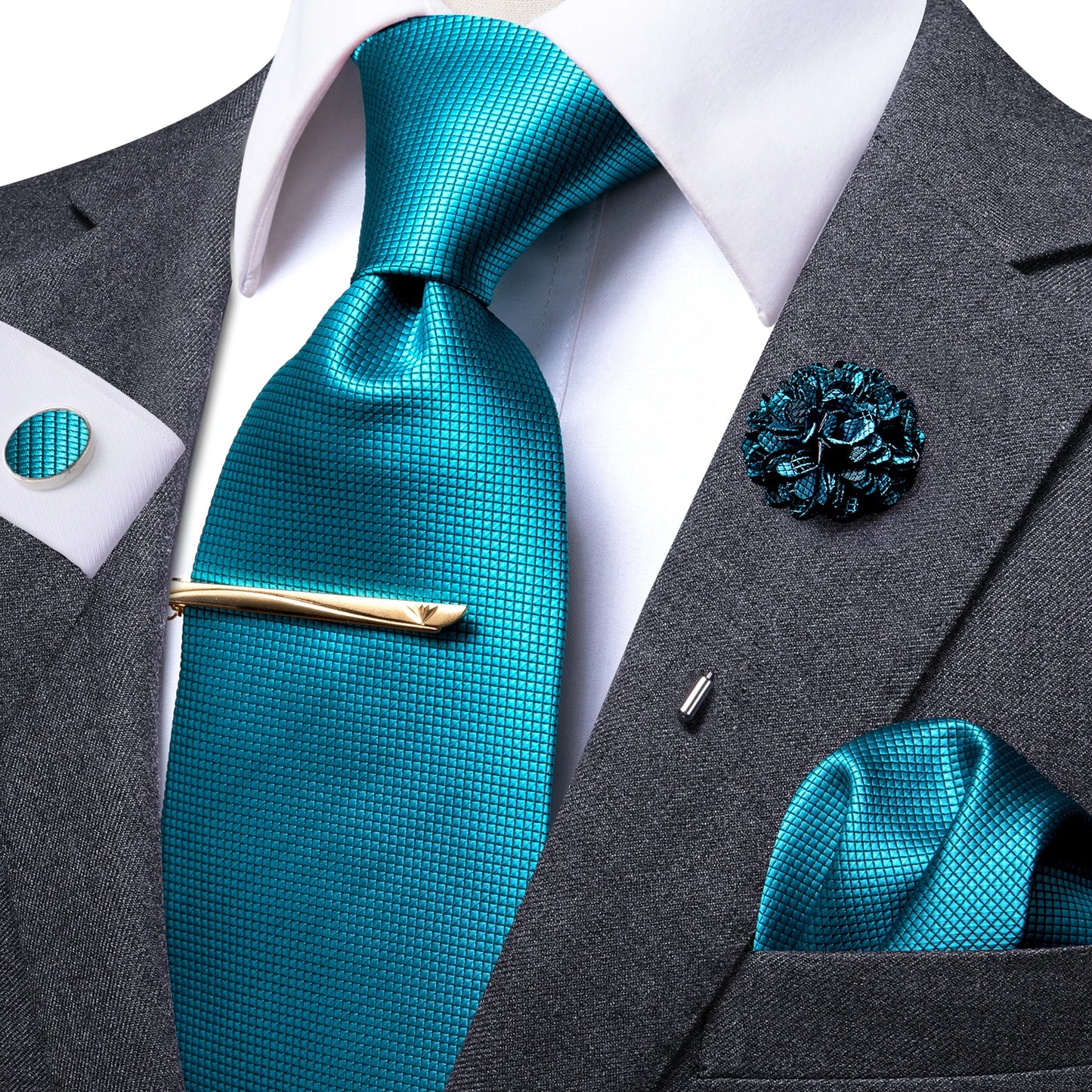 Hi-Tie Yellow Brown Paisley Tie