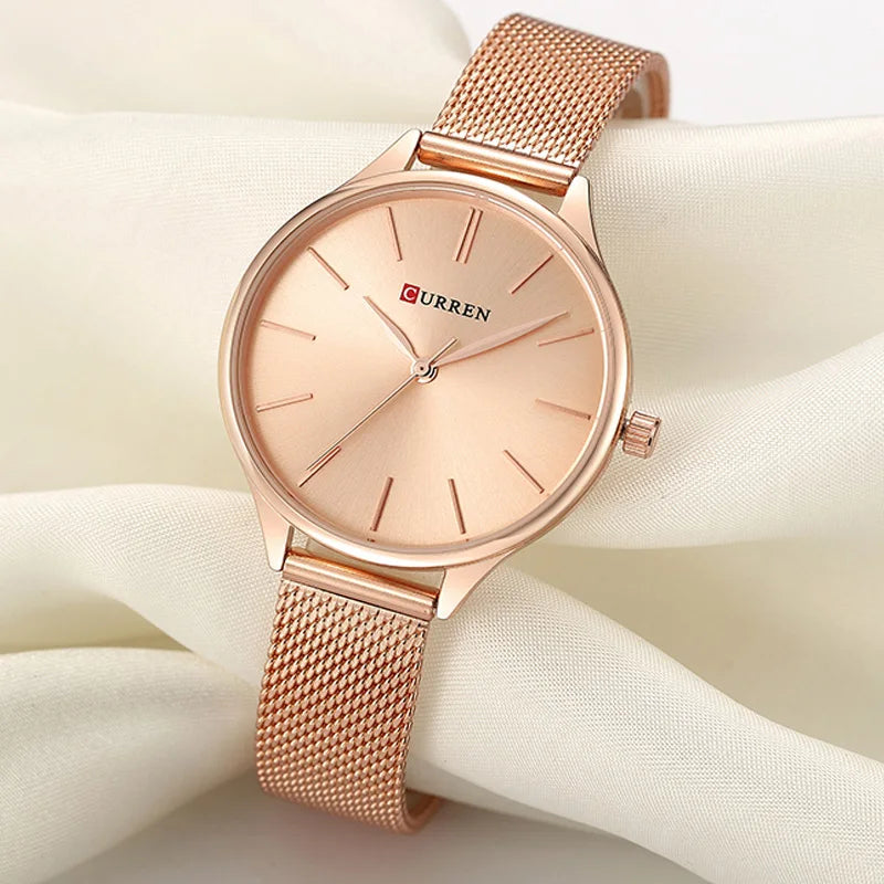 Fashion Dress Ladies Bracelet Watch Rose