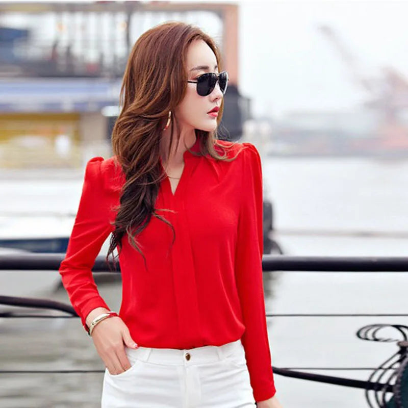 Long Sleeve Shirt Women Autumn Clothing Fashion