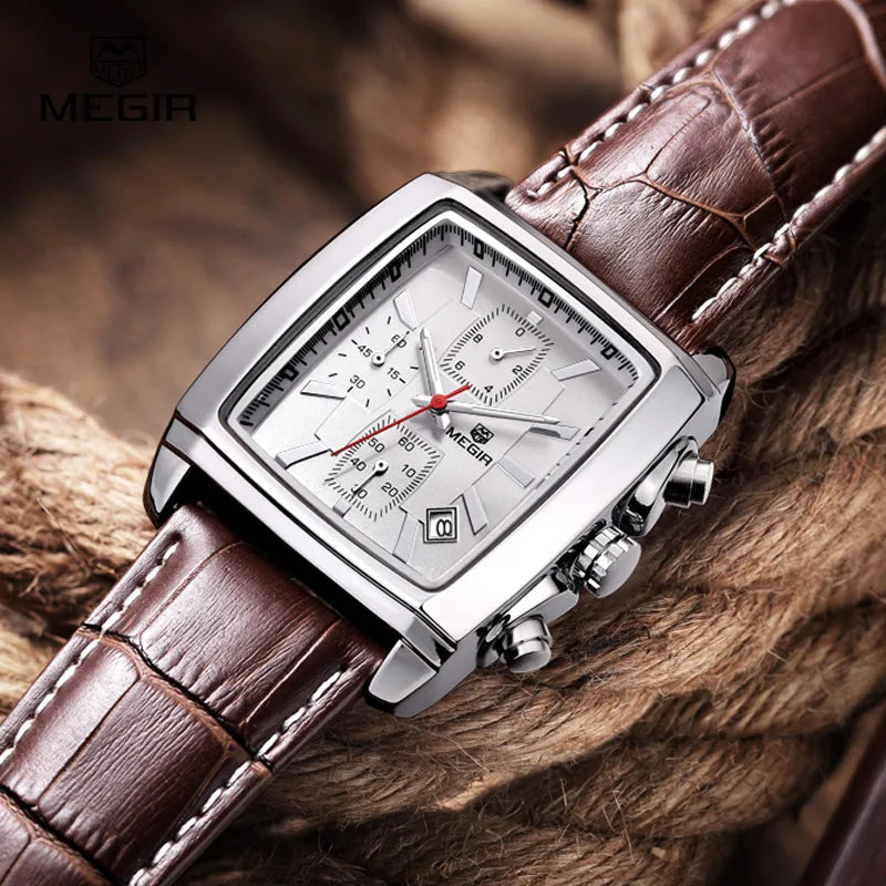 military chronograph quartz watch