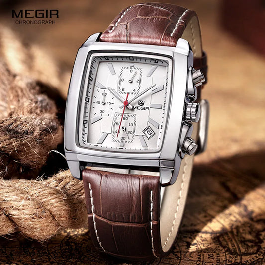 military chronograph quartz watch