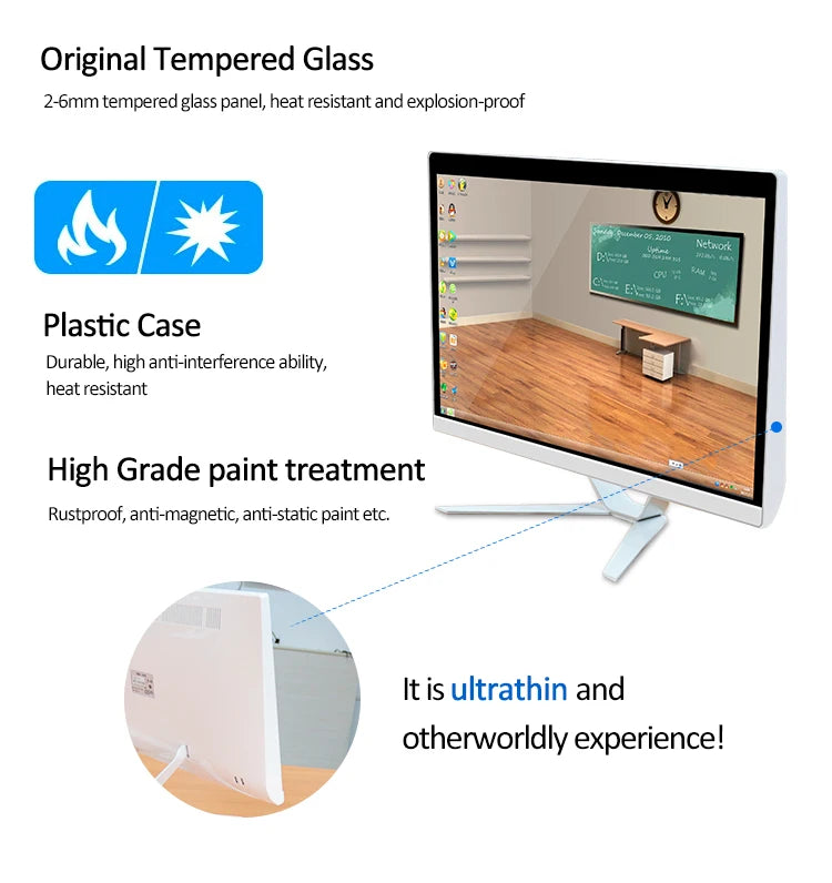 AOTESIER Pc All In One 19.1inch 21.5inch 23.8inch Desktop Computer I7 I5 I3 Monoblock Gaming All In One Computer For business