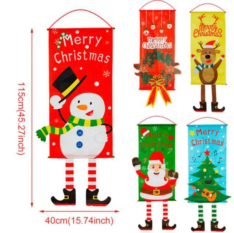 Christmas Hanging Flag Merry Christmas Decoration
