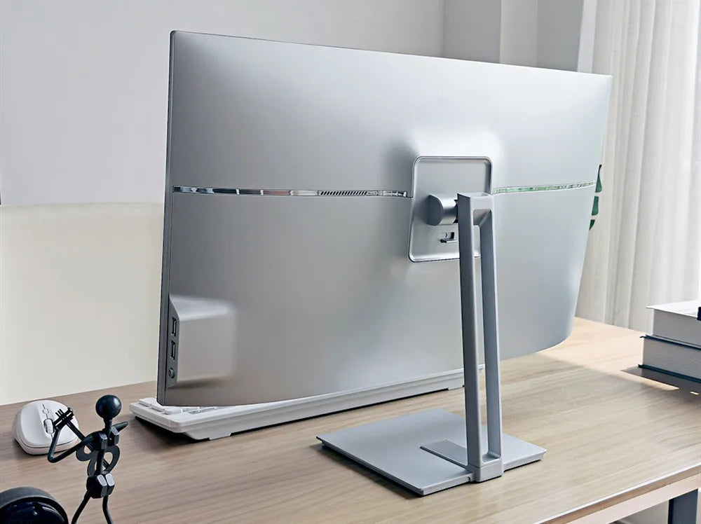 Aotesier 24 inch Led High Quality Built-in Battery Desktop Monoblock Gaming Computer With Webcam Business All In One Pc win10 8G