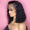 Cheap Deep Curly Wave Short Bob Wig Human Hair Hd Full Lace Front Wig Vendor Raw Indian Virgin Lace Frontal Wig for Black Women