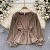 Autumn Full Sleeve Casual Blouses Women Shirts Ladies Party Tops Clothes Women