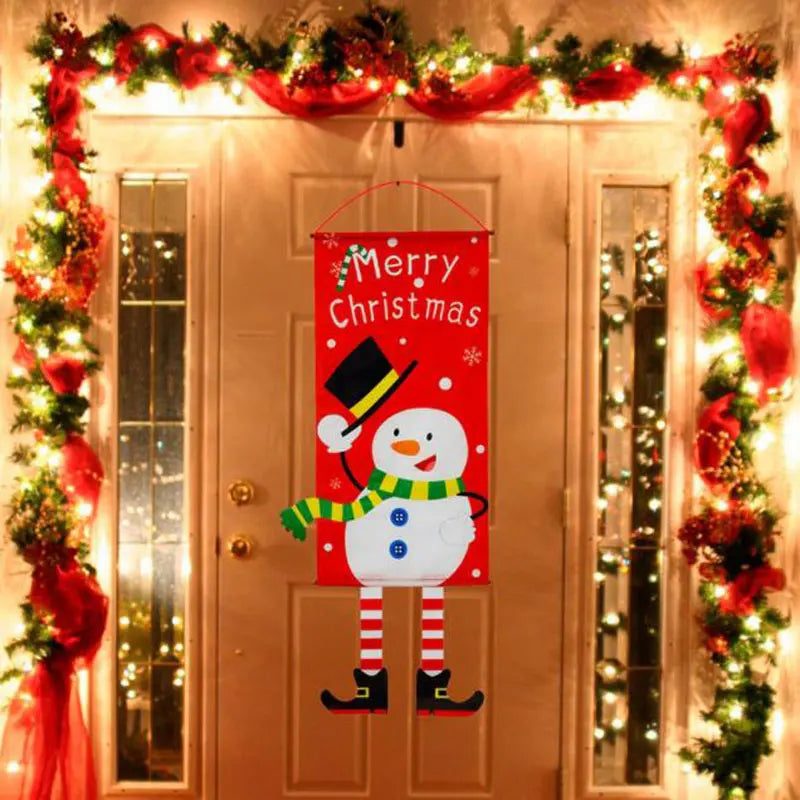 Christmas Hanging Flag Merry Christmas Decoration