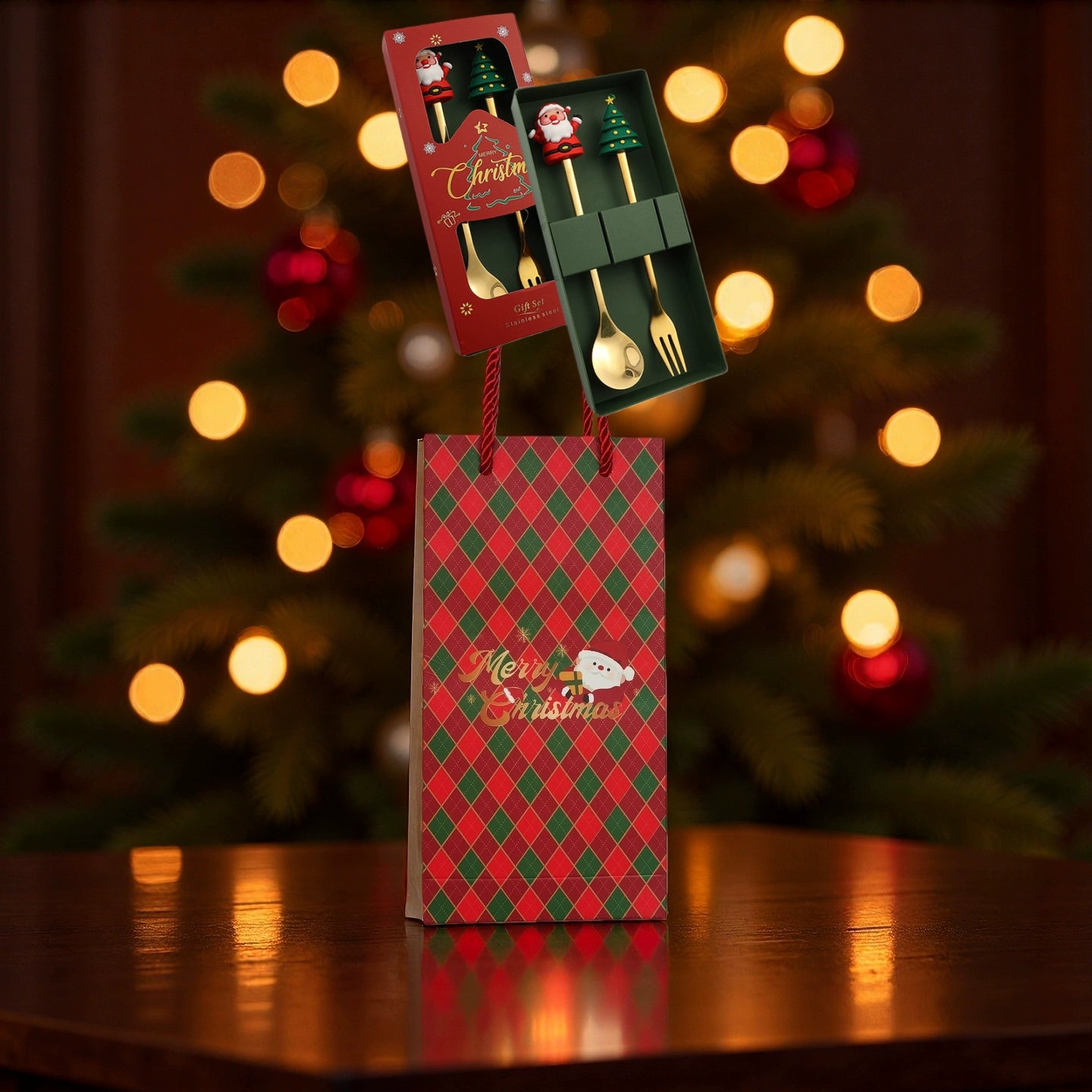 Stainless Steel Coffee Stir Spoon Christmas Gift