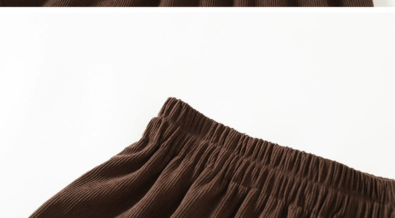 Aigetam Ruffled Cake Skirt for Women, New Autumn and Winter Elastic Waist Design, Mid-Length Long Skirt for Women