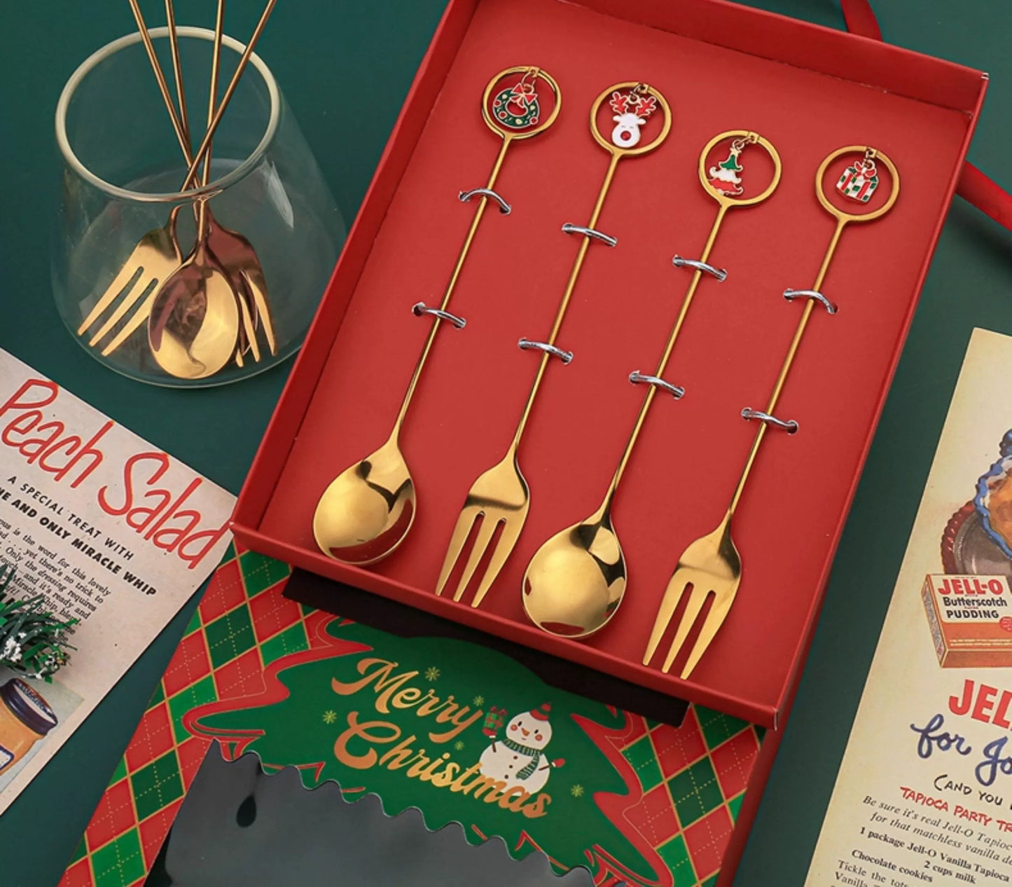 Stainless Steel Coffee Stir Spoon Christmas Gift