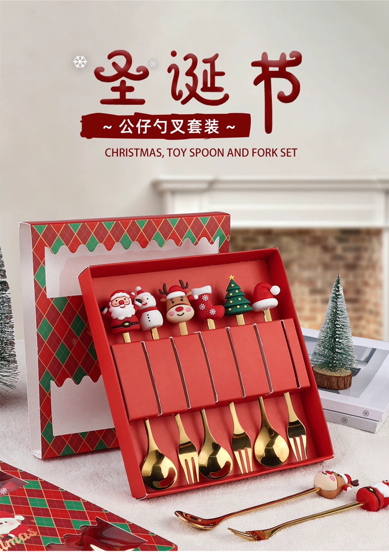 Stainless Steel Coffee Stir Spoon Christmas Gift