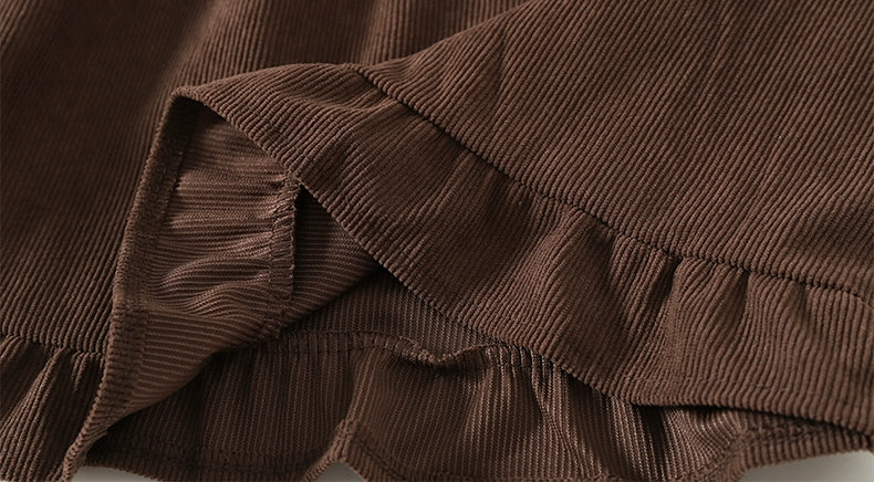 Aigetam Ruffled Cake Skirt for Women, New Autumn and Winter Elastic Waist Design, Mid-Length Long Skirt for Women