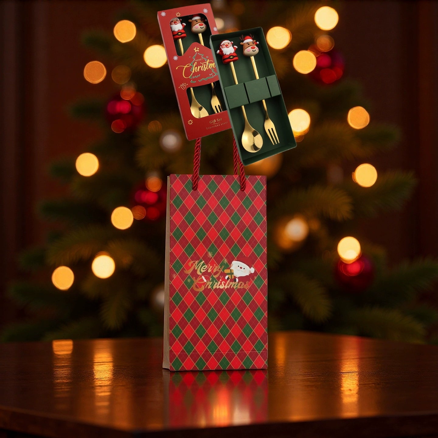 Stainless Steel Coffee Stir Spoon Christmas Gift