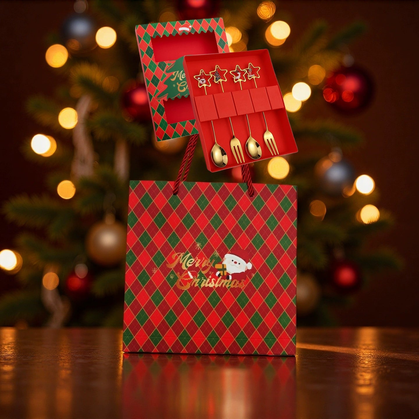 Stainless Steel Coffee Stir Spoon Christmas Gift