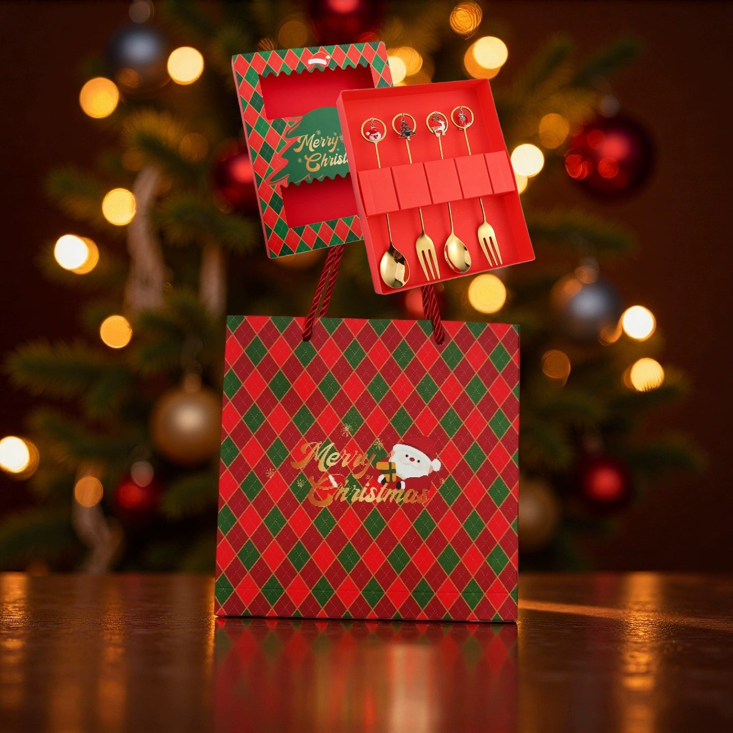 Stainless Steel Coffee Stir Spoon Christmas Gift