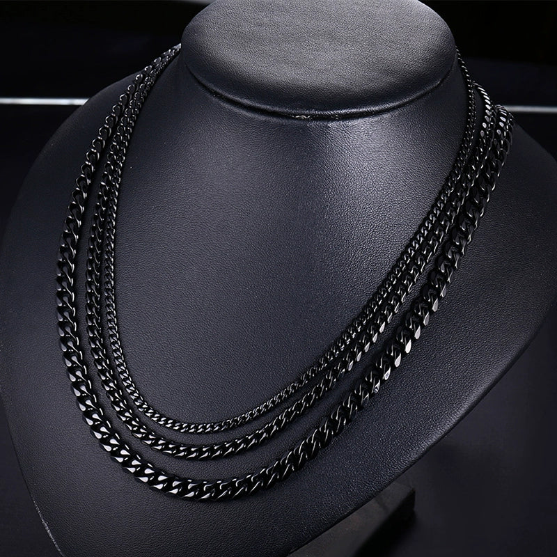 Tai Love You Hip Hop Cool Titanium Steel Pendant Thick Chain