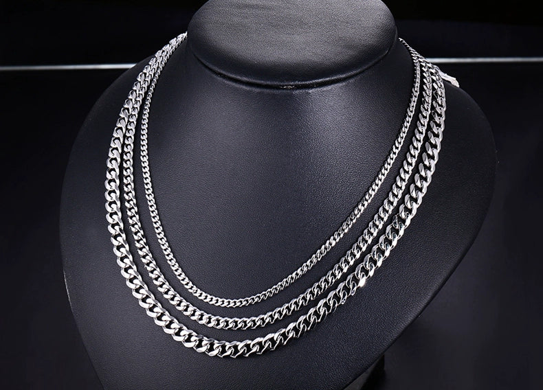 Tai Love You Hip Hop Cool Titanium Steel Pendant Thick Chain