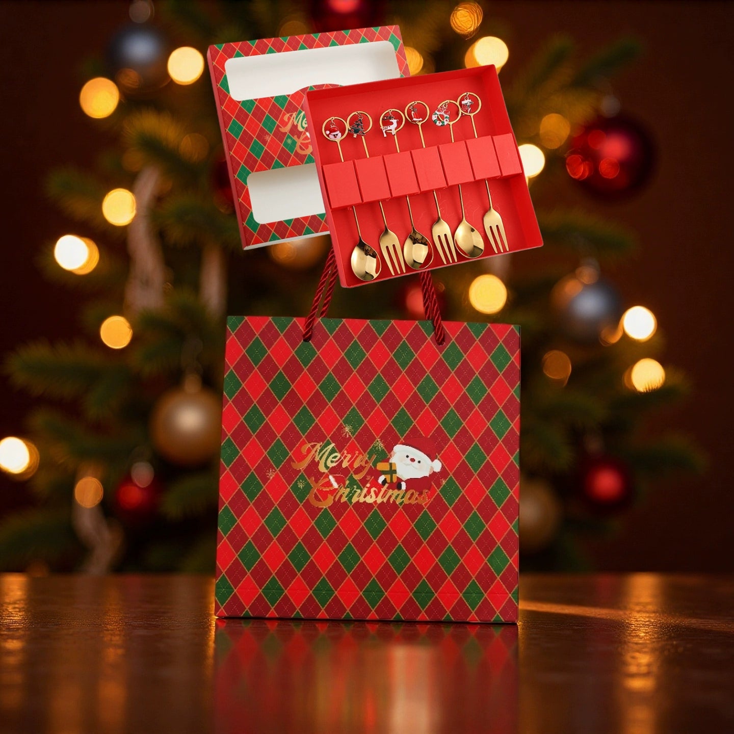 Stainless Steel Coffee Stir Spoon Christmas Gift