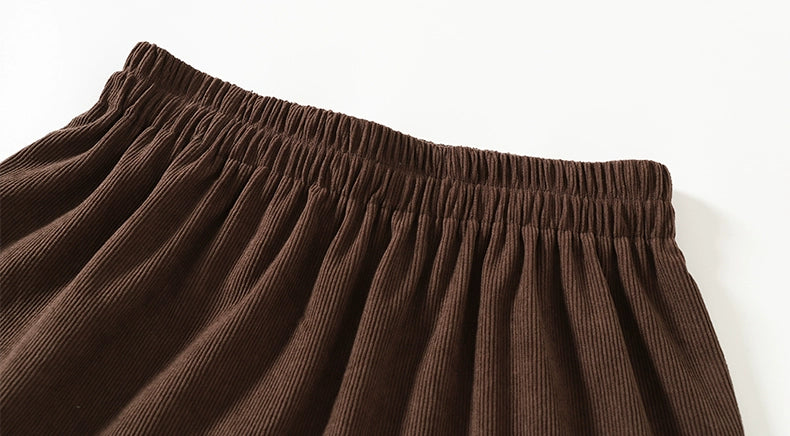 Aigetam Ruffled Cake Skirt for Women, New Autumn and Winter Elastic Waist Design, Mid-Length Long Skirt for Women