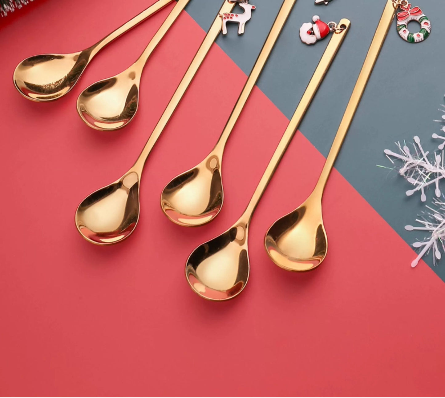 Stainless Steel Coffee Stir Spoon Christmas Gift
