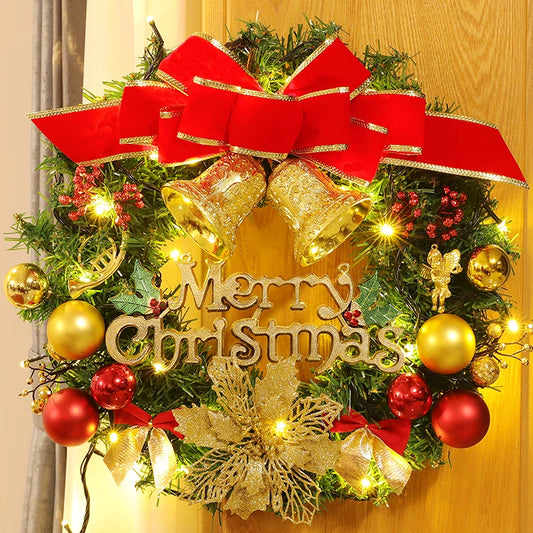 Christmas Wreath 30cm40/50/60cm Christmas Decorations Christmas Door Hanging Christmas Tree Wreath Ornaments