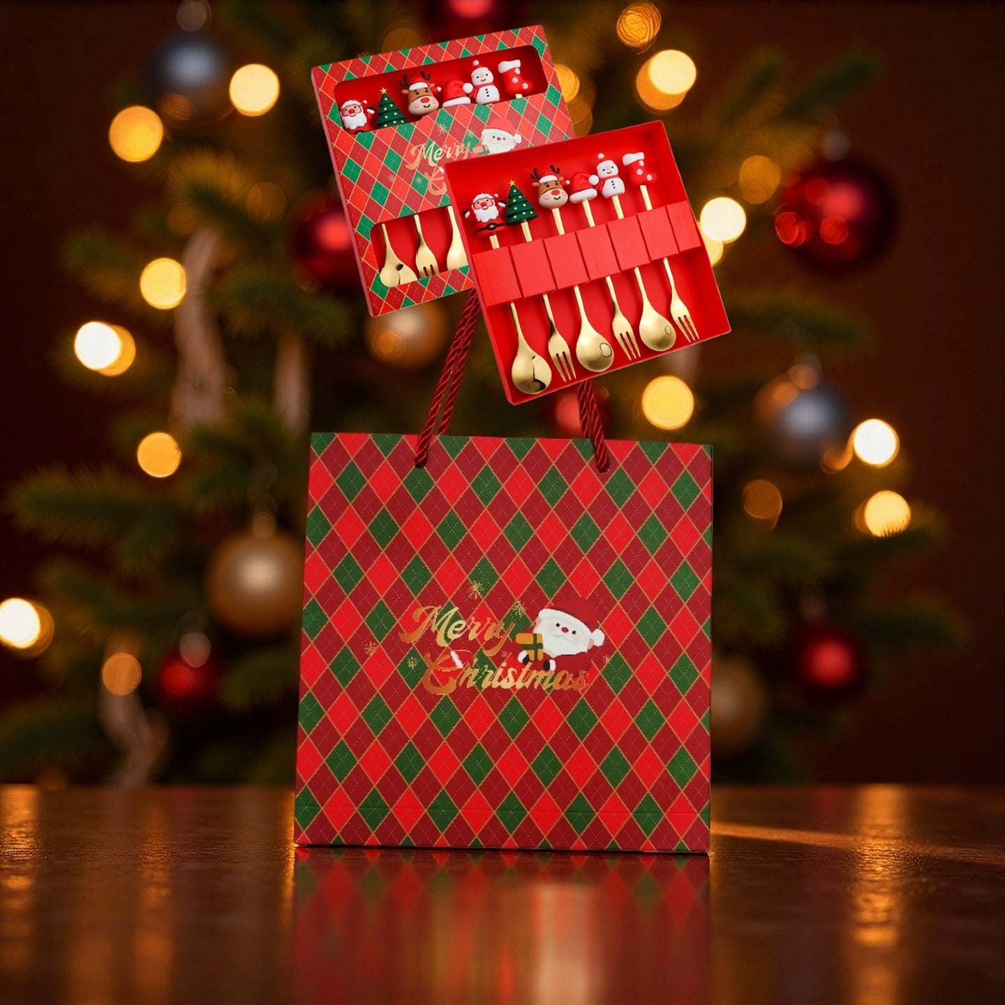 Stainless Steel Coffee Stir Spoon Christmas Gift