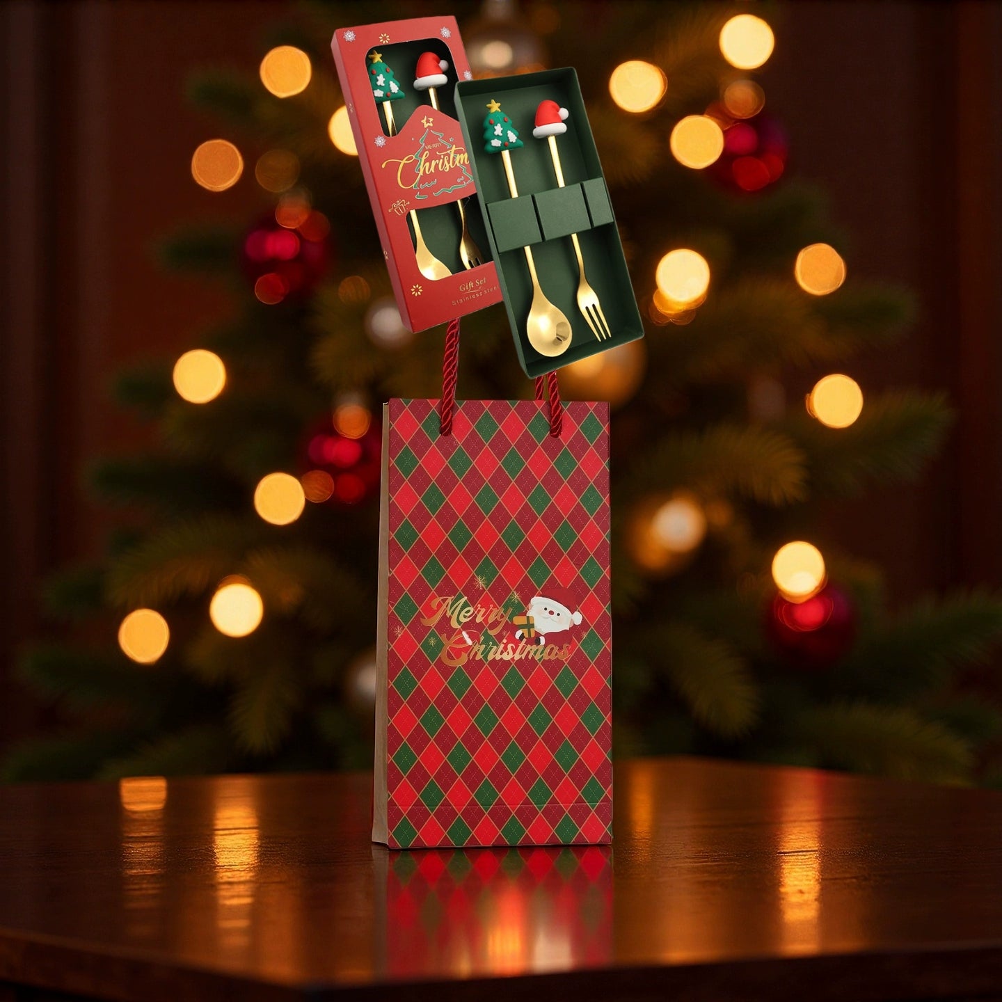 Stainless Steel Coffee Stir Spoon Christmas Gift