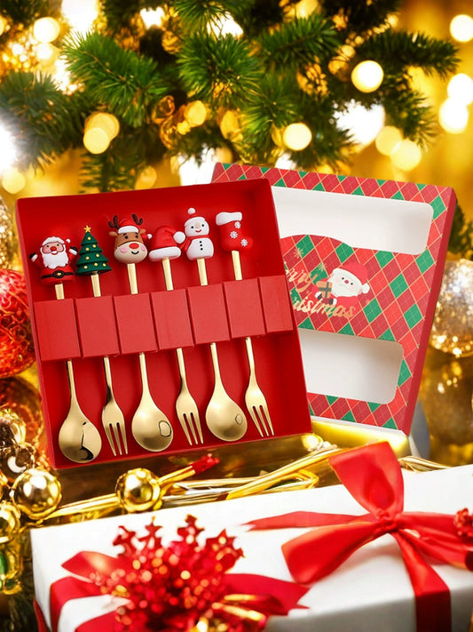 Stainless Steel Coffee Stir Spoon Christmas Gift