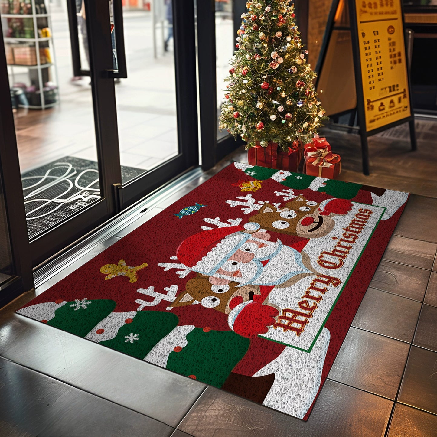Christmas Decorations  Carpet Mat