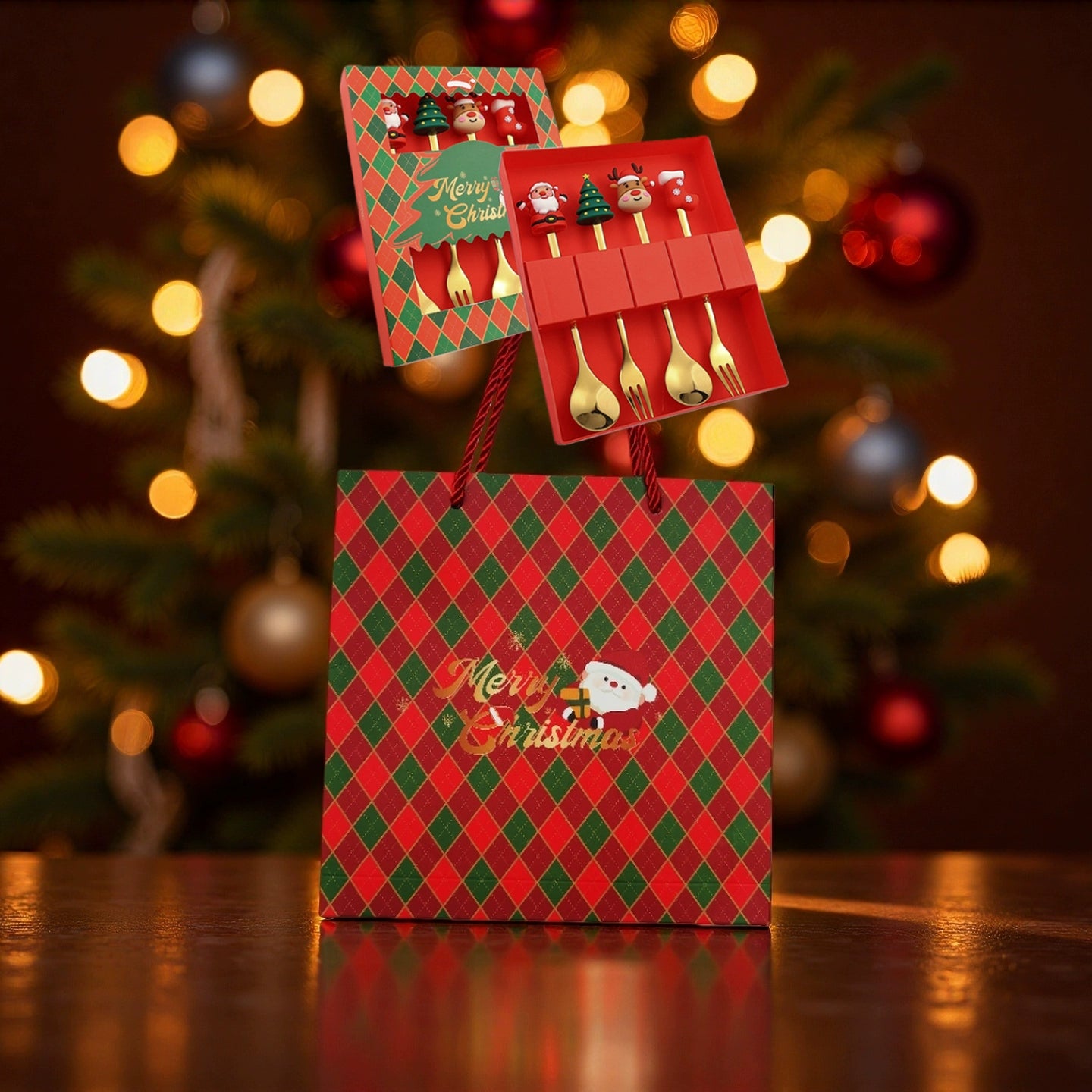 Stainless Steel Coffee Stir Spoon Christmas Gift