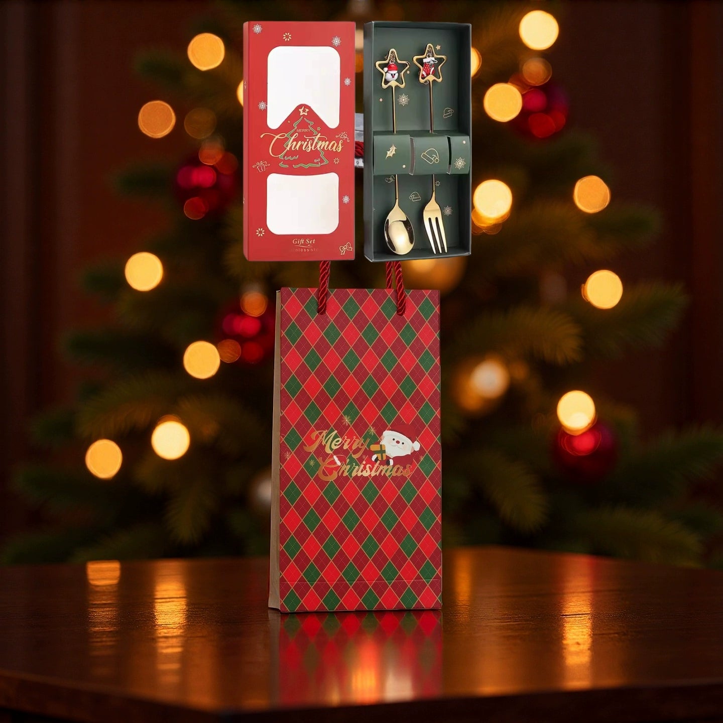 Stainless Steel Coffee Stir Spoon Christmas Gift