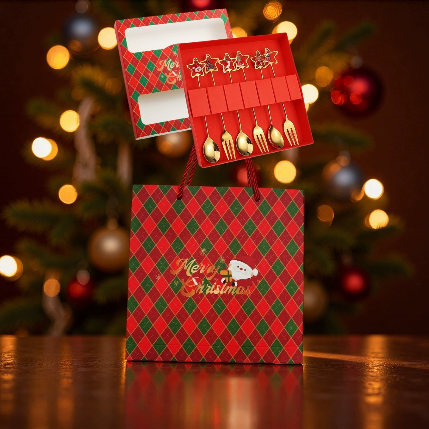 Stainless Steel Coffee Stir Spoon Christmas Gift