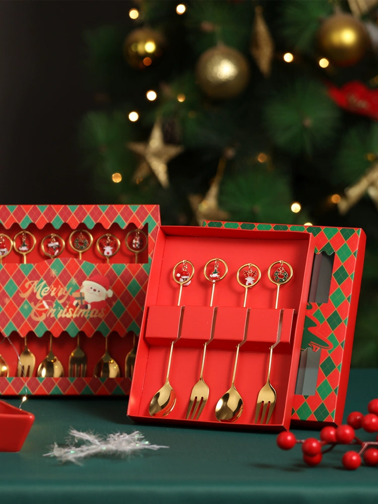 Stainless Steel Coffee Stir Spoon Christmas Gift