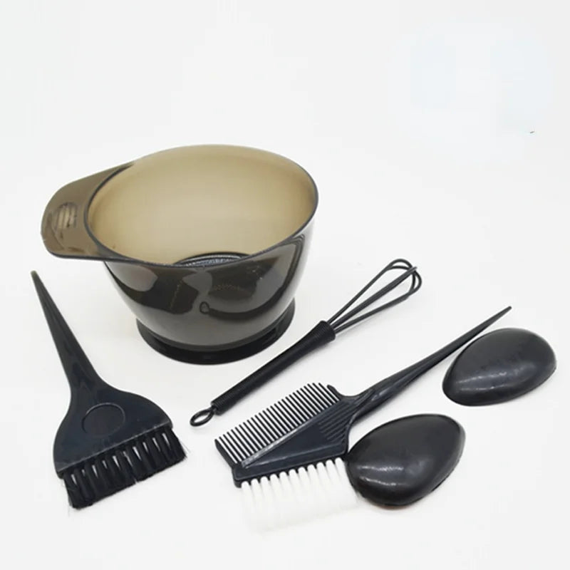 5Pcs/Set Hair Dye Color Brush Bowl