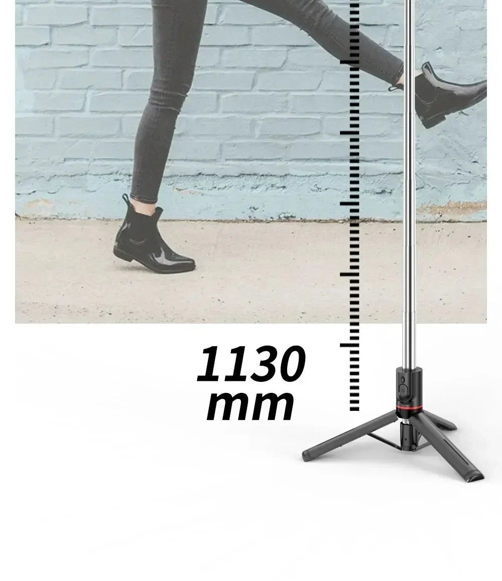 Wireless Selfie Stick for Smartphone, 44 Inch Tripod with Bluetooth Remote,