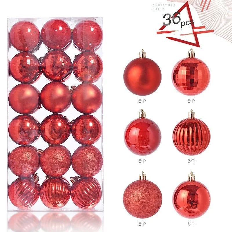 36pcs 4cm Christmas Balls