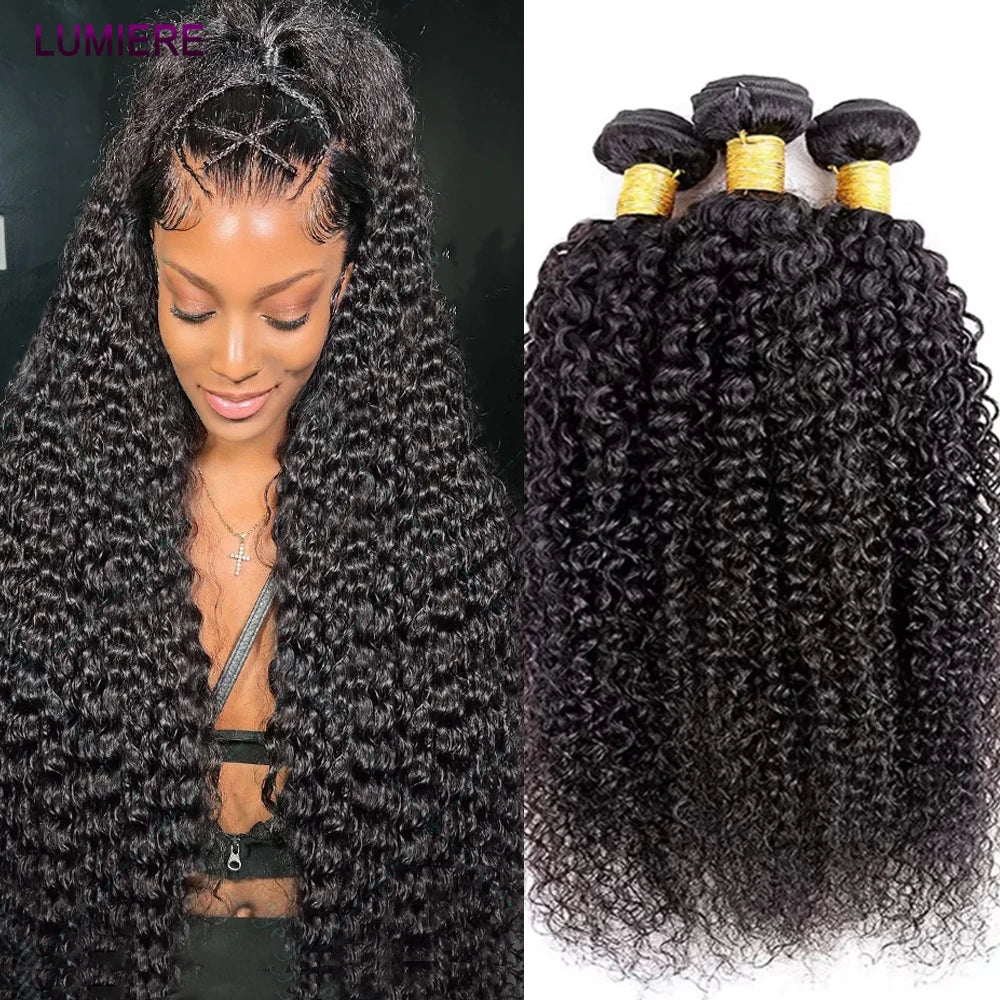 Afro Kinky Deep Curly Human Hair Bundle 100% Virgin Human Hair Unprocessed Hair Extension Top Quality Wholeasle 18A Double Weft