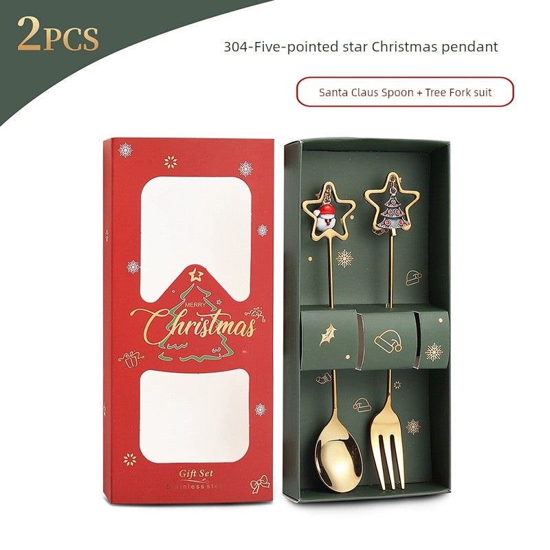 Stainless Steel Coffee Stir Spoon Christmas Gift