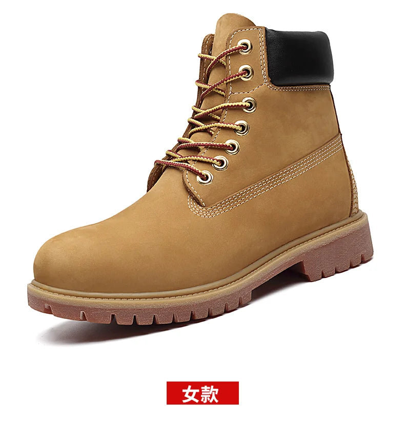 Genuine Leather Men's Winter Spring Ankle Treking Military