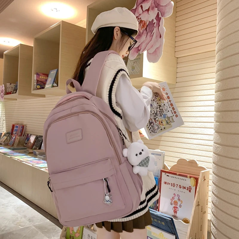 Waterproof College Backpack Trendy Women