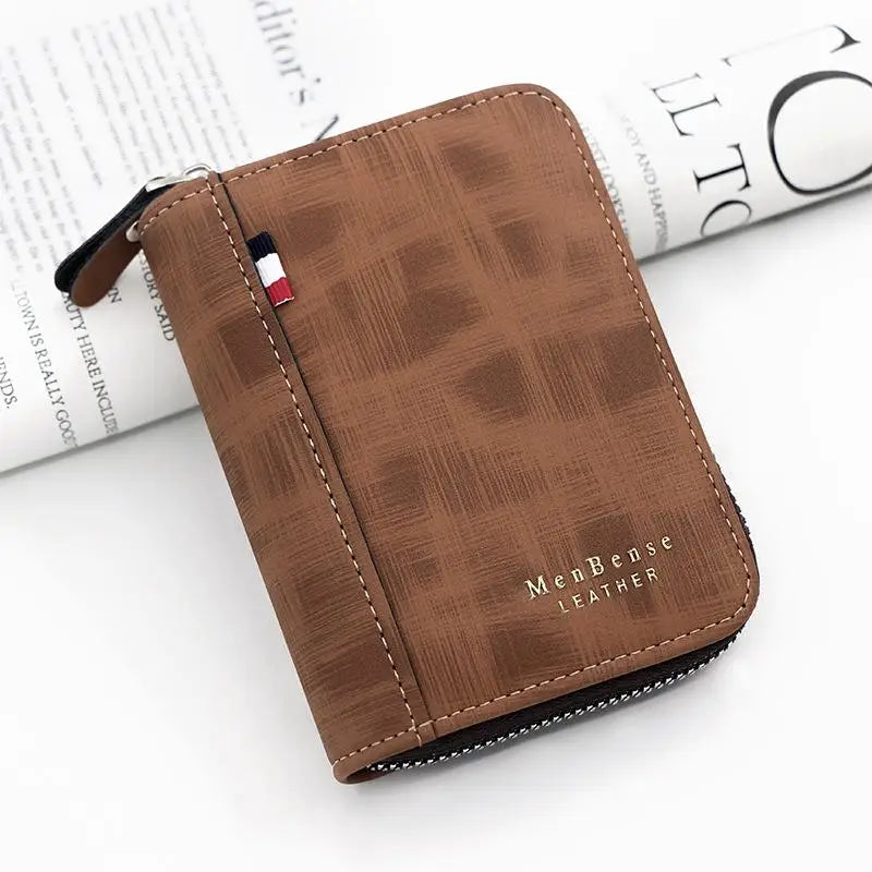 Men's Wallet Made Of Leather Wax Oil Skin Purse For Men Coin Purse
