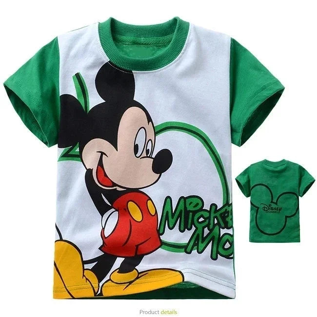 Mickey Mouse Short Sleeve T Shirt+Jeans