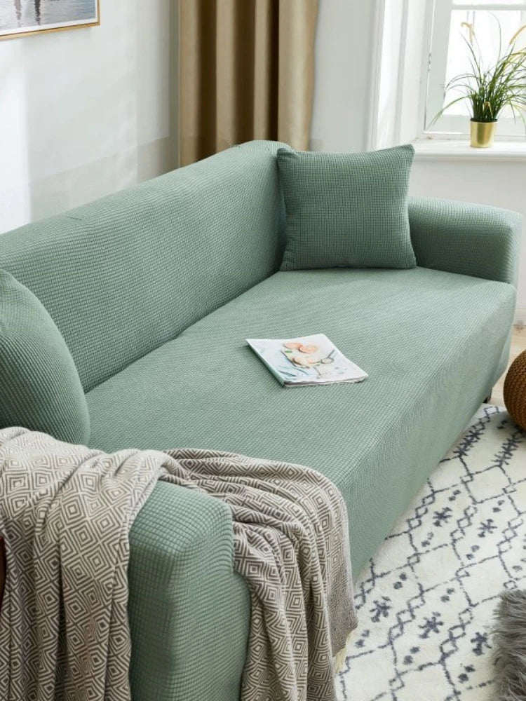 Adjustable Elastic Sofa Cover Armchair Protector Corner L Shape Stretch Slipcovers Couch Cover 1/2/3/4/5 Seater  For Living Room