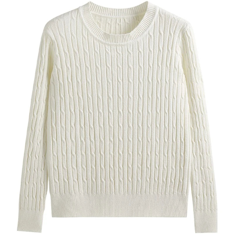 Women Cable-knit Thickening Sweater