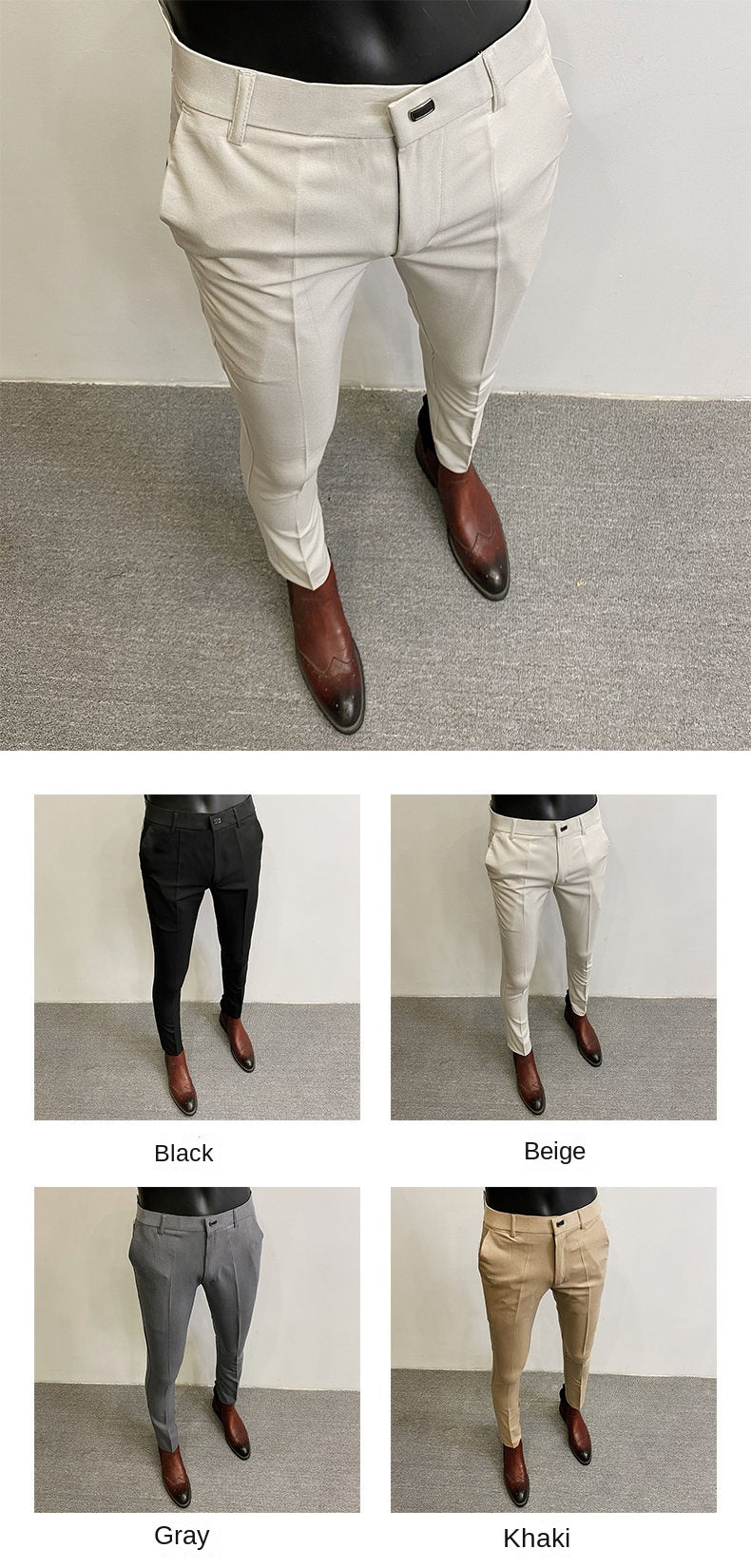 Men Suit Pants Formal Trousers