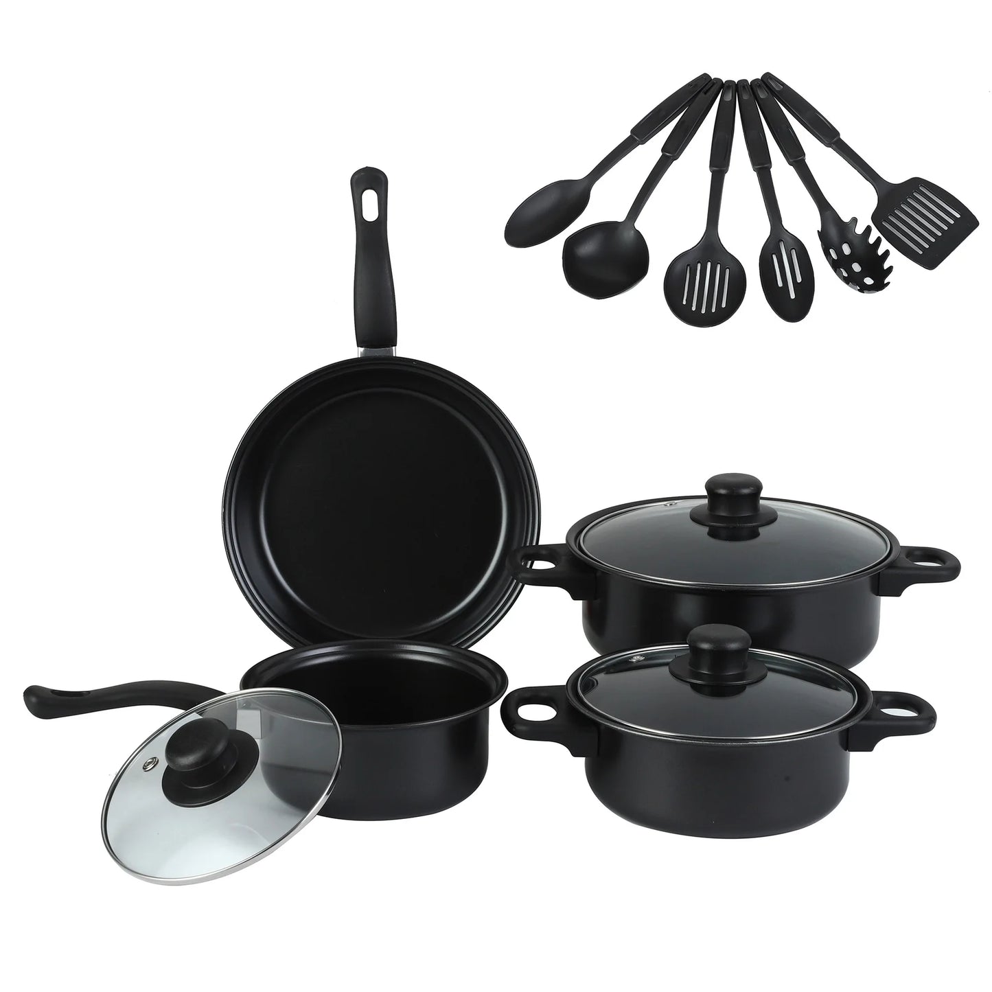 13-Piece Luxury Non-Stick Cookware Set Frying pan, casserole dish, wok, skillet – versatile, stylish, durable, outdoor set